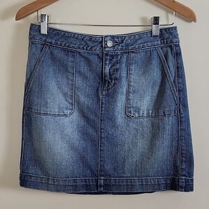 Ann Taylor Loft Jean's Above The Knee Blue Denim Women's Skirt, Size 2